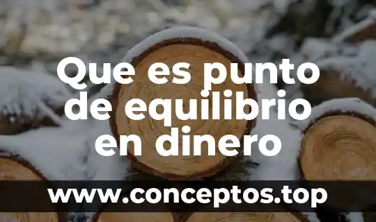 Que es el codigo global de mercado de dinero 5 Que es punto de equilibrio en dinero