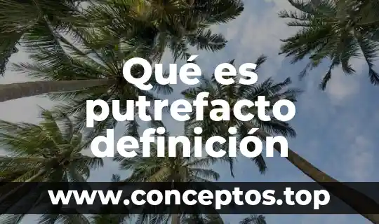 Que es refinado definicion 3 Qué es putrefacto definición