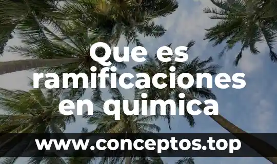 Que es ramificaciones en quimica
