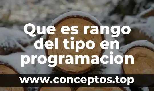 Que es rango del tipo en programacion