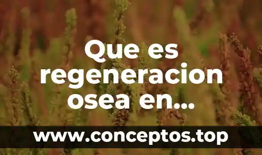 Shampein que es el proceso de regeneracion administrativa 5 Que es regeneracion osea en odontologia articulos