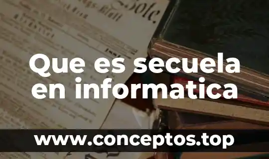 Que es secuela en informatica