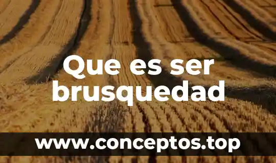 Que es ser una persona filosofa 7 Que es ser brusquedad