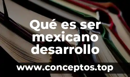 Qué es ser mexicano desarrollo