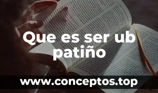 Que es ser ub patiño