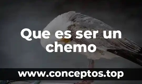 Que es ser un chemo