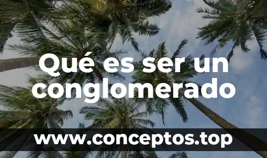 Que es ser macedonio 4 Qué es ser un conglomerado