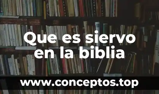 Serpiente de bronce biblia que es y que significa 8 Que es siervo en la biblia