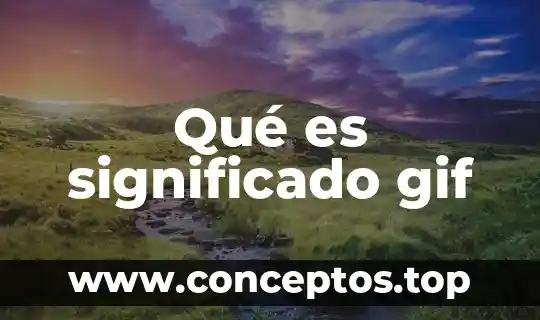 Qué es significado gif