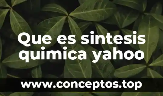 Que es nombre de stock en quimica 6 Que es sintesis quimica yahoo