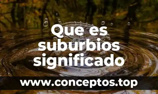 Qué es el TSI significado 8 Que es suburbios significado