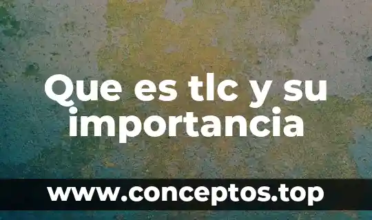 Que es importancia a la disciplina tesis 4 Que es tlc y su importancia