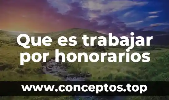 Que es la lentitud al trabajar de la computadora 6 Que es trabajar por honorarios