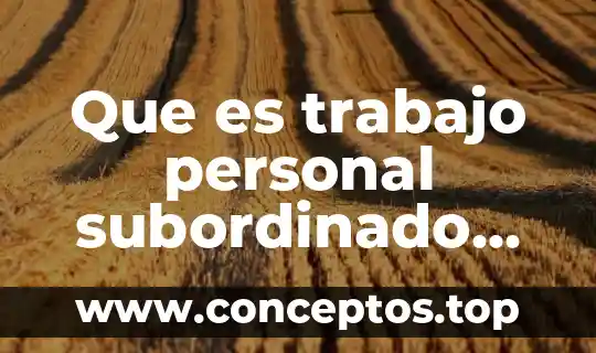 Qué es un espacio de trabajo de color 6 Que es trabajo personal subordinado tesis