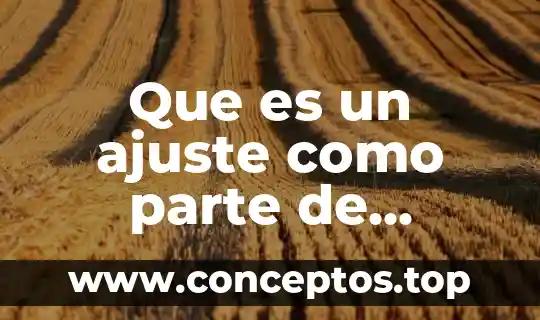 Que es un ajuste como parte de intereses