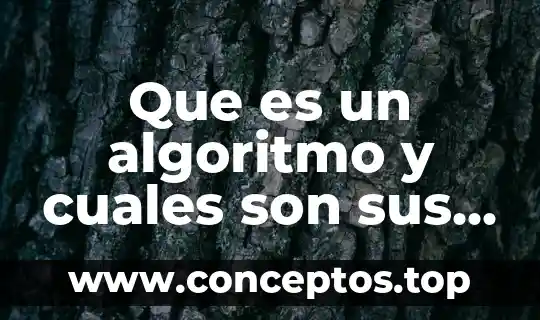 Que es un algoritmo y cuales son sus caracteristicas