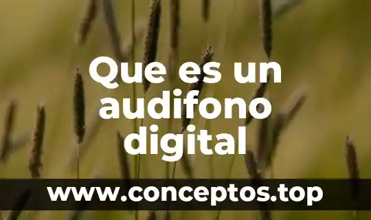 Que es un audifono digital