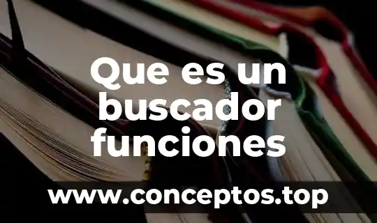Que es un buscador funciones