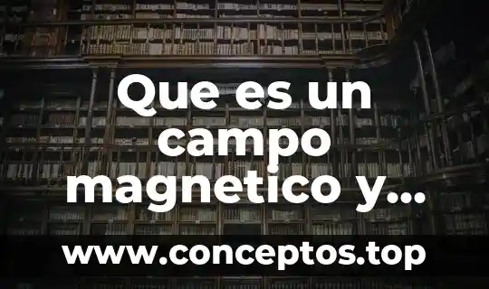 Que es un campo magnetico y cuales son sus caractieristicas