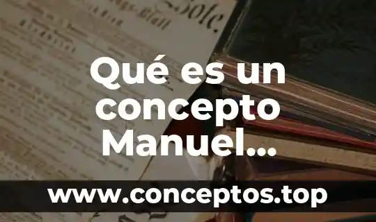 Concepto de lo que es quemador 5 Qué es un concepto Manuel Francisco Aguilar Tamayo