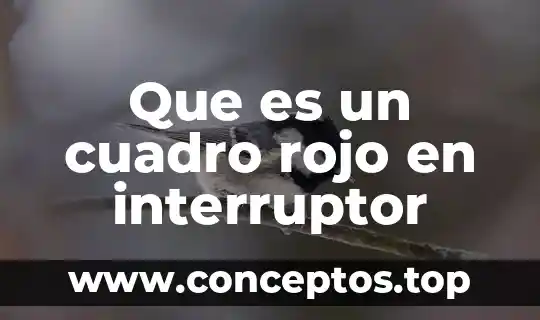 Que es un cuadro rojo en interruptor