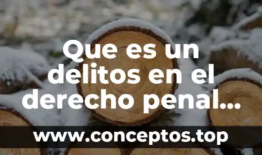 Que es un delitos en el derecho penal tributario