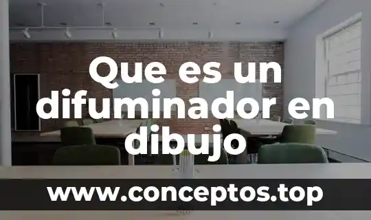Que es un difuminador en dibujo