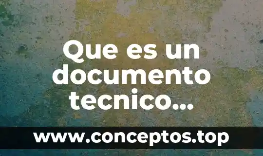Que es un documento tecnico unificado