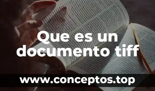 Que es el número de documento de identidad 5 Que es un documento tiff