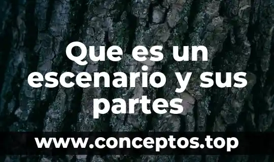 Que es un escenario y sus partes
