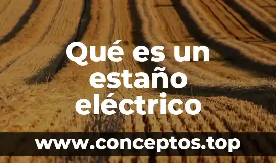 Qué es un estaño eléctrico