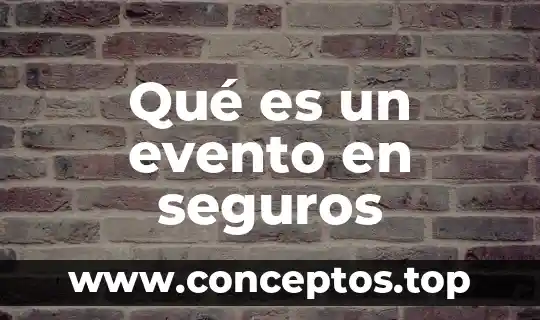 Que es un evento compuesto en estadistica 8 Qué es un evento en seguros