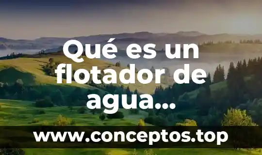 Estado fisico del agua que es 6 Qué es un flotador de agua magnético