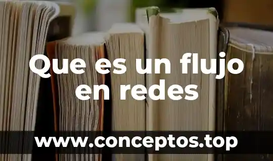 Que es un flujo en redes