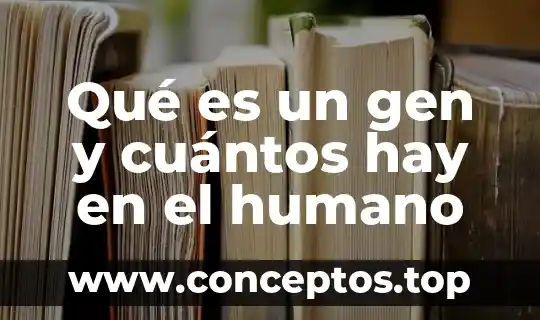 Qué es un gen y cuántos hay en el humano