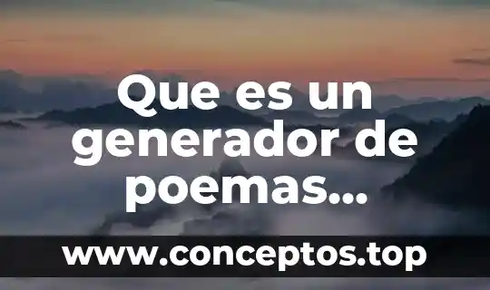 Que es sentimiento en artes visuales en una figura 7 Que es un generador de poemas visuales