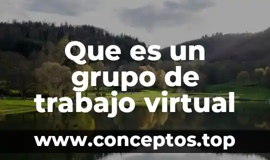Que es un grupo de trabajo virtual