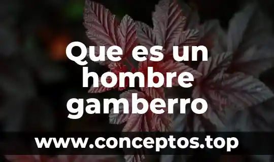 Que es un hombre gamberro