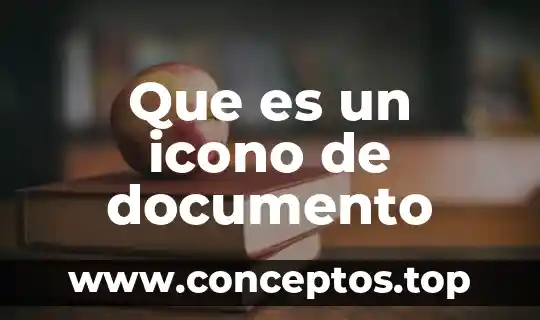 Que es un icono de documento