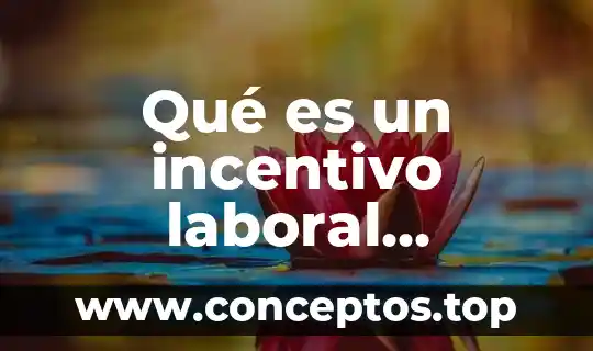Qué es un incentivo laboral definición