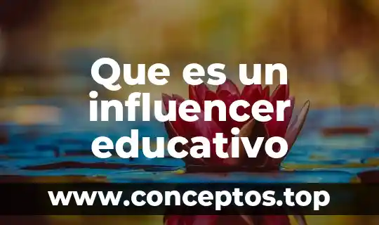 Que es un influencer educativo