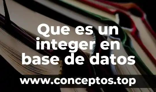 Qué es extend en bases de datos 5 Que es un integer en base de datos