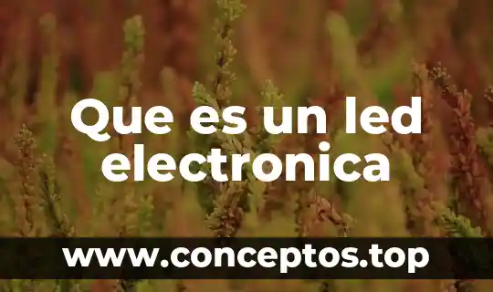 Que es un led electronica