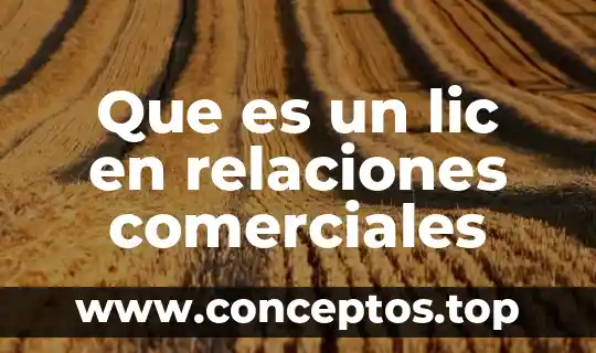 Modelos de contratos comerciales que es 6 Que es un lic en relaciones comerciales