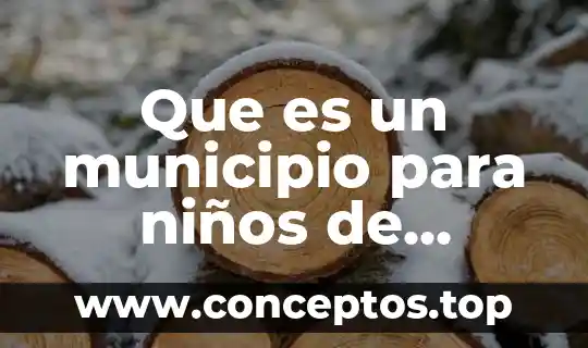 Que es un municipio para niños de segundo grado
