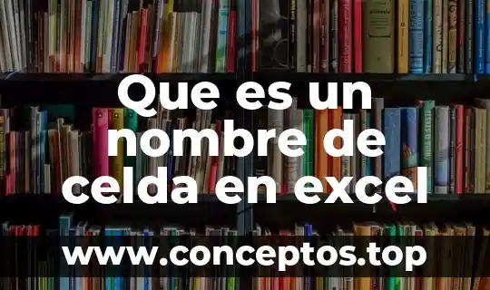 Que es el factor integracion en excel 7 Que es un nombre de celda en excel