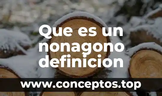 Que es un nonagono definicion