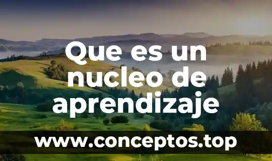 Central nucleo electrica que es 4 Que es un nucleo de aprendizaje