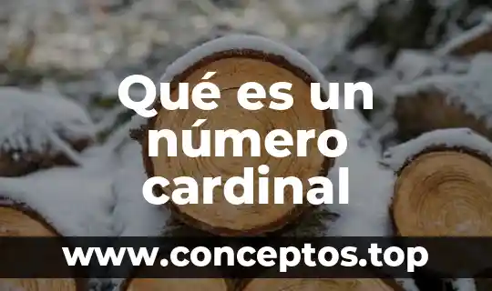 Qué es un número cardinal