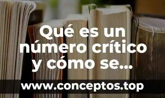 Quitina que es funcion uso donde se obtiene 3 Qué es un número crítico y cómo se obtiene
